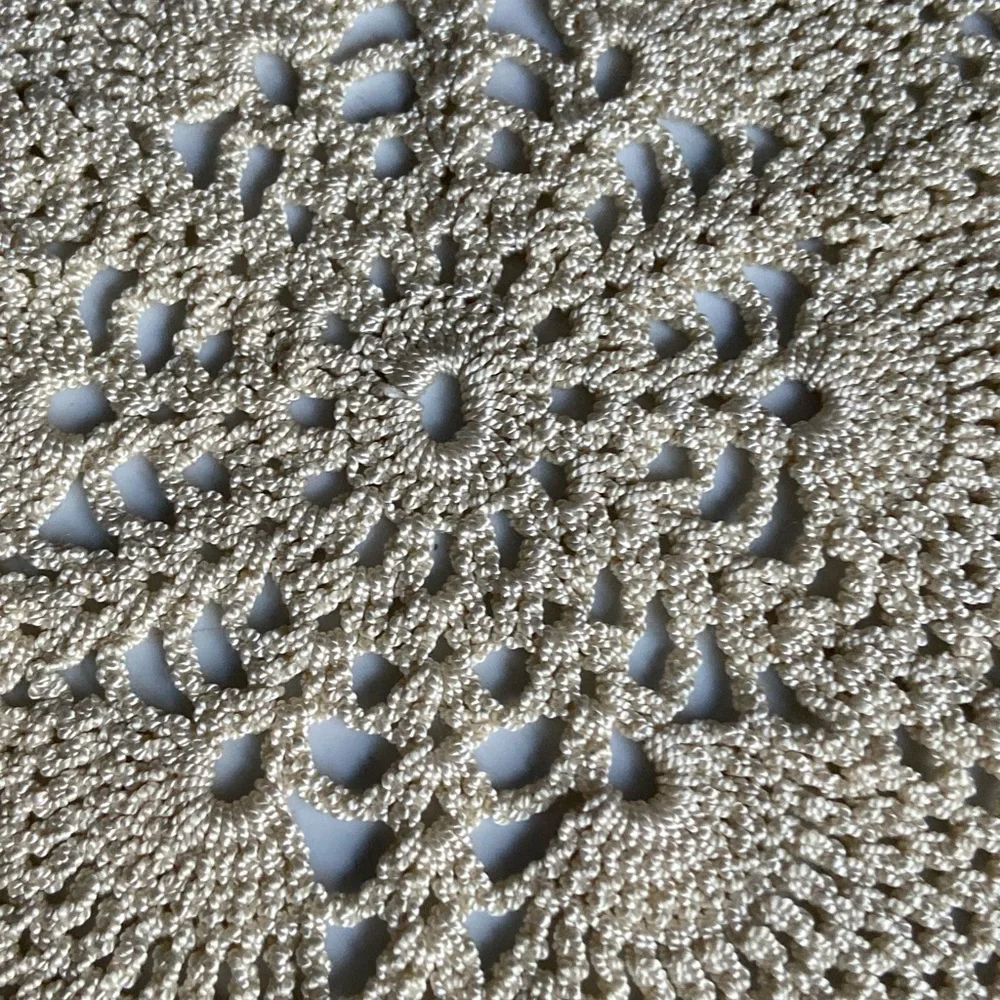 Hand Crochet Diamond Shaped Dresser Duster